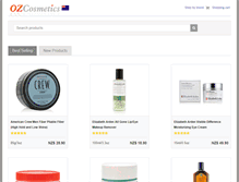 Tablet Screenshot of nz.ozcosmetics.com